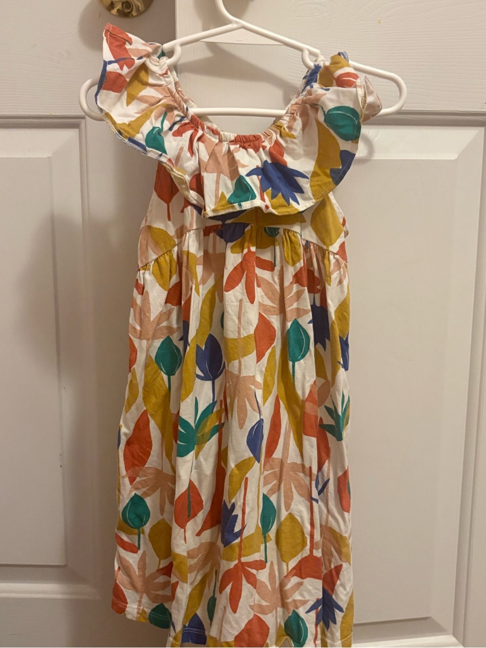 Tea Collection Multicolor Leaf Ruffle Sundress